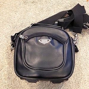 Icon padded camera case black and nickel fasteners nwot